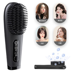 2026 Hot Sale [ Shipped from China ] Electric wireless hair straightening comb negative ion non-damaging portable electric comb straightener and curler dual-use B3