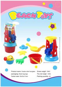 Baby Beach Toys 6-Piece Set Large Cart Cartoon Set Play Sand Shovel Childrens Playing Water Toys for girls