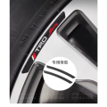 LAIFU 4pcs TRD Sports Car Wheel Sticker For Toyota Rush Wigo Vios Innova Avanza Fortuner Accessories. 