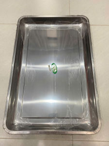 Mâm Khay Sâu 48cm Chữ Nhật Inox Khay Inox Dày Đẹp Hàng Loại Tốt 40x60cm