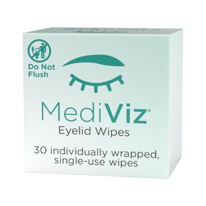 Eyelid Cleanser - 30 Single-Use Towelettes - Gentle Hypoallergenic Eyelid for Soothing Itchy Eyes Removing Debris & Eye Makeup and More