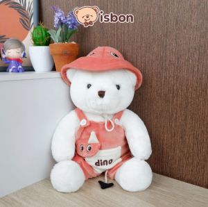 Boneka Beruang Bear Mungil Li Dino With Hoodie Bahan Premium Cocok Untuk Mainan Anak By Istan Boneka