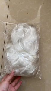 Santa Claus costume extra-thick Santa Claus beard white long curly and voluminous beard wig