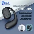 D06 Bluetooth 5.4 Earphones Ear Clip Bluetooth Headphones Sports Wireless Earbud with Microphone HiFi Stereo Headset. 