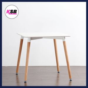 โต๊ะกินข้าว โต๊ะกาแฟ โต๊ะโมเดิร์น เอนกประสงค์ หน้าโต๊ะ MDF 60x60 แข็งแรง มินิมอล ทนน้ำ MT-03