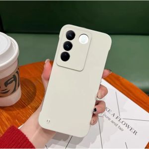Casing Vivo V27 5G Ultra Thin Matte Frameless For Vivo V27 V27E V 27 V23 V23E 27V VivoV27 5G 2023 Phone Case Shockproof No Frame Four Corner Matte Back Cover