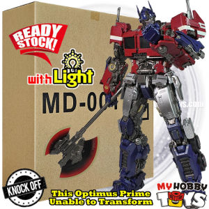 4th Party Posable Robot - MD001 Optimus Prime ( KO 3A ThreeZero Bumblebee movie OP +Upgrade ) MD-001