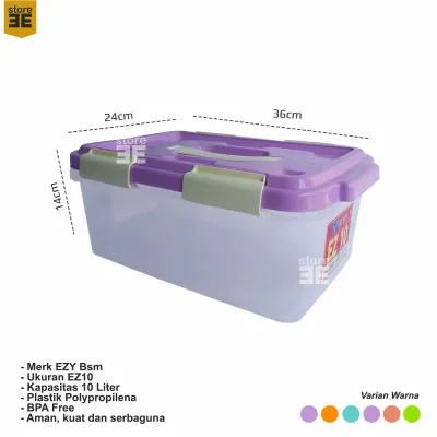 Container Box Plastik cb 15 Liter Kotak Penyimpanan murah serbaguna BPA FREE Dengan Handle