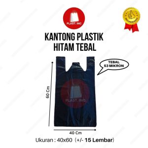 KANTONG PLASTIK / KANTONG KRESEK HD HITAM TEBAL UKURAN 1724283540