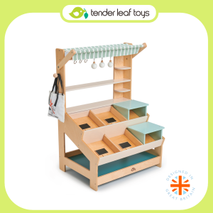 Tender Leaf Toys ของเล่นไม้ ชุดจ่ายตลาด ชั้นขายของร้านค้าแสนสนุก General Stores
