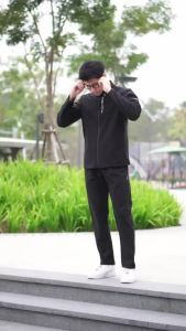 Bộ gió ép nỉ thể thao ANTA chuẩn authentics vải dày dặn và co giãn form xuông size S - XXL