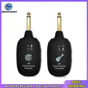 Winnereco Compact UHF Wireless Guitar System with High Sensitivity Pickup and Easy Setup