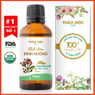 Tinh dầu Đinh Hương Thảo Mộc nguyên chất 100% từ thiên nhiên thơm phòng xông phòng đuổi muỗi thư giản