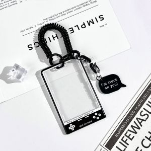 CRUSHES 1Pcs Kpop Card Holder Korean Fashion Display Student Card Protector  Transparent Photocard Holder Student Supplies
