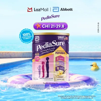 Thực phẩm dinh dưỡng y học cho trẻ 1-10 tuổi : Pediasure hương vani 800g