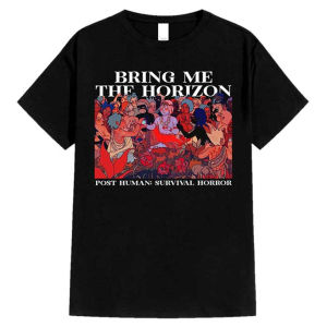 Baju Kaos Band distro dewasa pria wanita sablon Bring Me The Horizon BMTH fit nyaman bandung