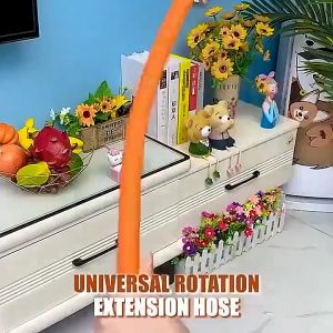 20/30/50CM Kitchen Faucet Extension Hose Bathroom 360° Rotation Bending Faucet Extender Wash Basin