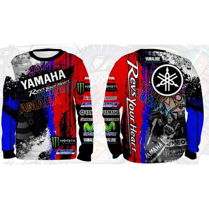 🇲🇾(trendy)Yamaha Grudge Design 1 Motorcycle Full Sublimation Long ...