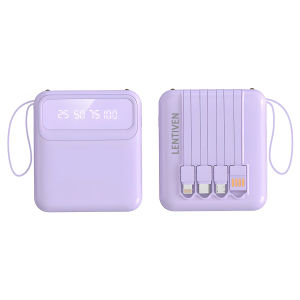 LENTIVEN Power Bank 20000mAh Mini Size 4 usb Lightweight fast charging LED Senter Display YM49