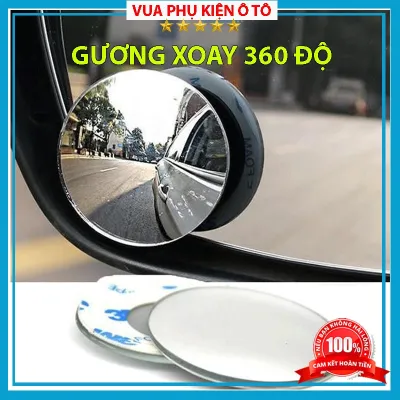 Gương Cầu Lồi Oto – Gương Cầu Lồi - Xóa Điểm Mù Xoay 360 Độ Không Viền Hàng Cao Cấp