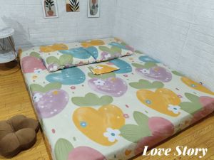 SPREI T20 ANTI GESER ADEM MOTIF BUNGA ESTETIK MINIMALIS ELEGANT HALUS LEMBUT KATUN DISPERSE PREMIUM set sarung bantal guling