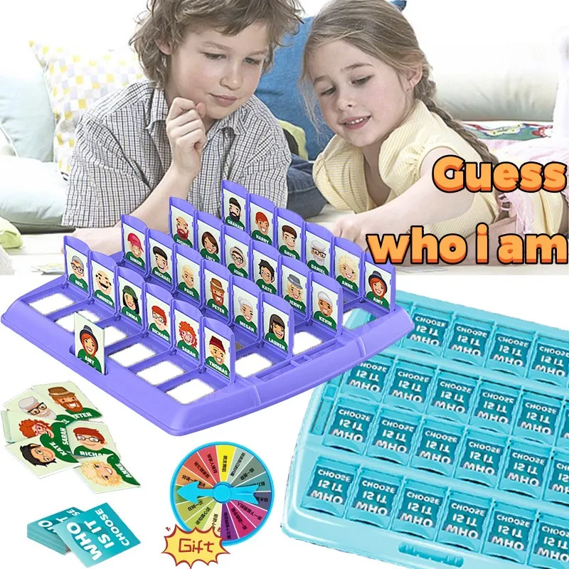 Guess Who I Am Card Game Interactive Board Games Two-Player Board