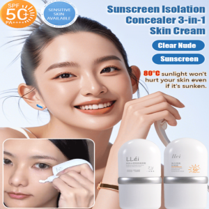 ✨Buy 1 get 1 free🌞Three-in-one refreshing sunscreen cream concealer/whitening lazy cream covers blemishes UV protection SPF50+ PA++++ bright skin like no makeup 24-hour sweat and waterproof