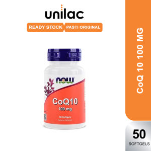 NOW Vitamin CoQ10 100mg 50 Softgels | Now Supplement Coenzyme Q10 Anti Radikal Bebas | NOW CoQ 10