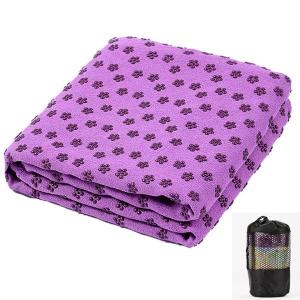 HOLA ผ้าขนหนูโยคะไมโครไฟเบอร์เสื่อโยคะ 183*63 ซม.พร้อมกระเป๋าพกพา