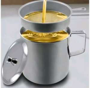 SARINGAN MINYAK GORENG STAINLESS STEEL KAPASITAS 13 LITER / OIL POT WADAH MINYAK ANTI KARAT