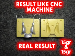 Molding Cetakan Bandul Kail Lead Head Hooks Model Bawang 15&15gr Leadsinker