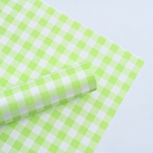 Cellophane Gingham Square Bicolor / Wrapping Paper Waterproof / Kertas Bunga KB6012