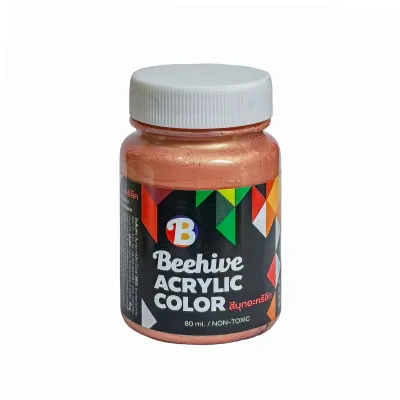 สีมุกอะคริลิค Beehive สีทอง / เงิน / ทองแดง สีทาพญานาค สีทาวัด ประกายเงางามขั้นสุด!