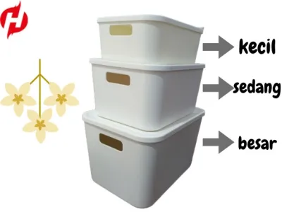 Storage Box Organiser Kotak Penyimpanan Serbaguna Plastik + Penutup---237