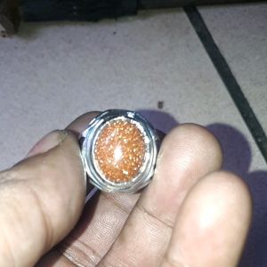 cincin batu akik pasir mas 14 mm