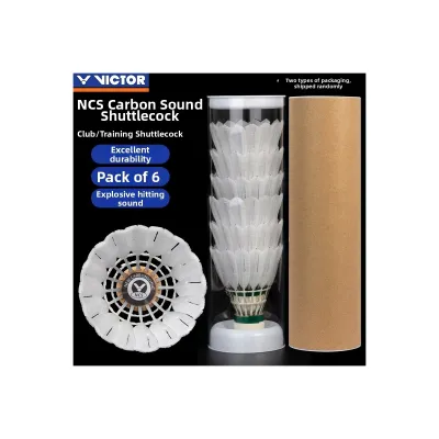 【Qiro123】 Victor New Carbon Sound NCS Badminton Stable Endurance Artificial pro Carbon Sound Max Sports Fitness Fans Supplies