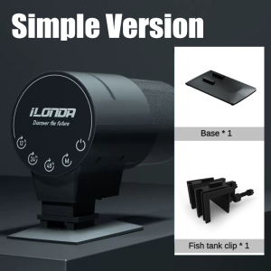 ILONDA Dụng Cụ Hẹn Giờ Chia Thức Ăn Thông Minh Từ Xa Cho Bể Cá Thế Hệ Thứ 2 Dụng Cụ Tự Động Cho Cá Ăn Phụ Kiện Bể Cá