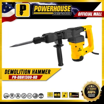 POWERHOUSE 1300W Jack Demolition Hammer Chipping Gun Breaker Percussion PH DBH1300 HD PHPT Lazada Lazada PH
