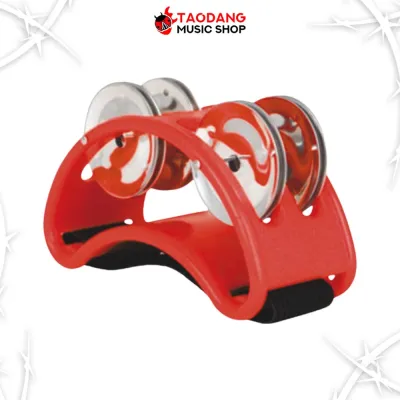 Flanger FFT3 สี Red แทมโบรีนเท้า Flanger Foot Tambourine - เต่าแดง