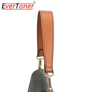 EverToner 36/49cm Bag Strap Replacement Short Leather Belt for Bags Handbag Handle Solid Color Shoulder Bag Wide Strap Handbag Acessories