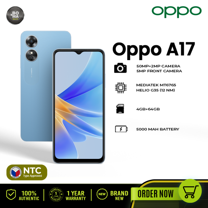 OPPO A17 4Gb + 64Gb | Mediatek MT6765 Helio G35 (12 nm) | Octa-core ...