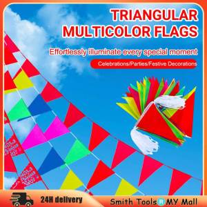 Triangle Flag 100meter 150pcs Plastic Single Colour Tadika / Kindergarden