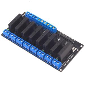 8 Channel High Sensitivity Solid Relays Module PLC Driver DC5V 12V 24V For Industrial Control