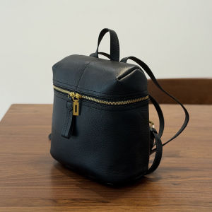 BeeGreen Women Genuine Leather Small Backpack High Quality Luxury Minimalist Commuter Daypack Casual Stylish School Backpack Lightweight Travel Knapsack