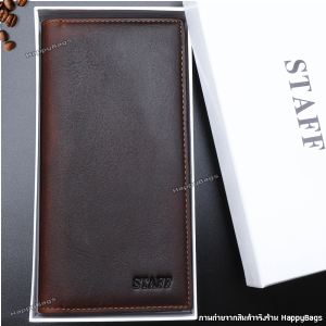 (หนังวัวแท้) กระเป๋าสตางค์ผู้ชาย หนังวัวแท้ พร้อมกล่อง แข็งแรงทนทาน หนังยิ่งใช้นานยิ่งสวย