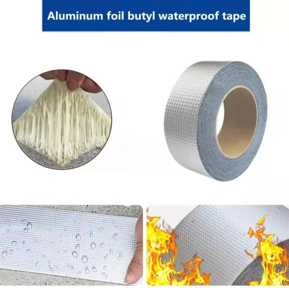 Aluminum Foil Butyl Waterproof Tape For Roof Leak Sealant Wall Crack - View #10