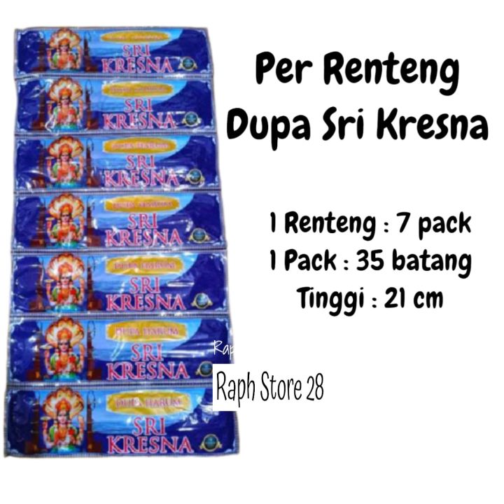 Per Renteng Dupa Harum Sri Kresna Renteng Isi 7 Pack | Lazada Indonesia