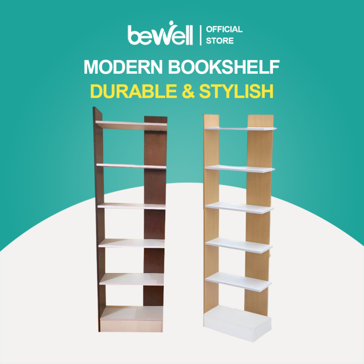 Bewell Living Room Bookshelf Storage Shelf Living Room Shelf Display