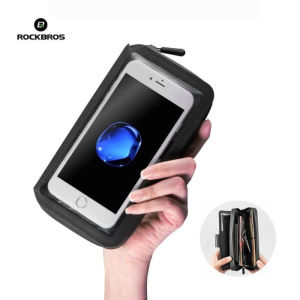 Tas Handphone Dompet Pouch Rockbros AS049 Smartphone 6.2 Inch TPU Phone Bag Waterproof Anti Air Gowes Sports Outdoor