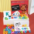 Mainan anak latihan menulis write phonics spelling game Marun. 